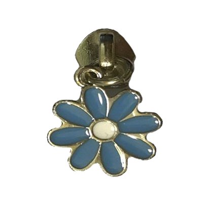 Cursor para Zíper nº5 – Modelo Flor Azul e Pink