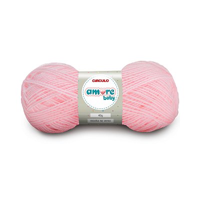Lã Amore Baby Círculo 40g - Rosa Candy - Un