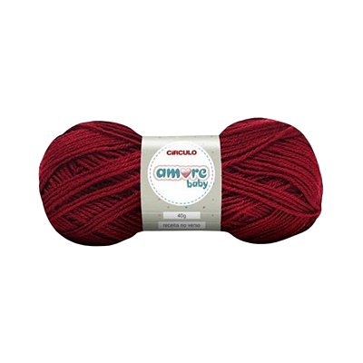 Lã Amore Baby Círculo 40g - Marsala - Un
