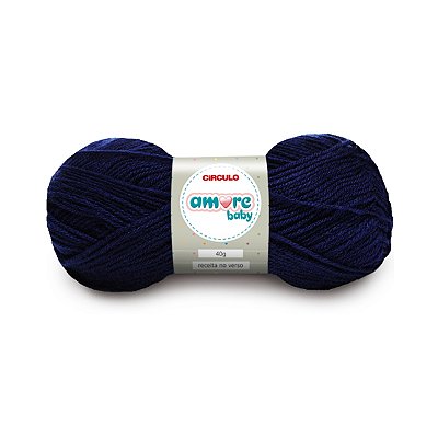 Lã Amore Baby Círculo 40g - Azul Marinho - Un