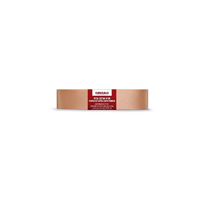 Fita Cetim Circulo 22mm x 10m N.05 Pêssego - Un