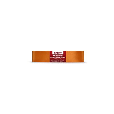 Fita Cetim Circulo 22mm x 10m N.05 Cenoura - Un