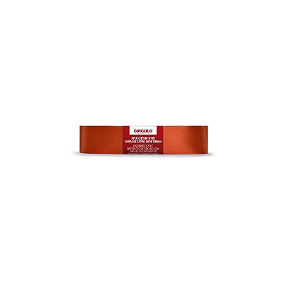 Fita Cetim Circulo 22mm x 10m N.05 Tangerina - Un