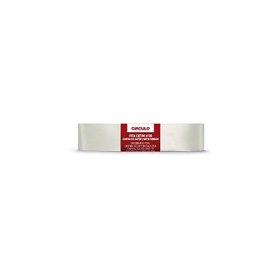 Fita Cetim Circulo 22mm x 10m N.05 Off White - Un