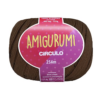 Fio Amigurumi Círculo 254m - Brownie - Un