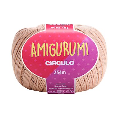 Fio Amigurumi Círculo 254m - Amêndoa - Un