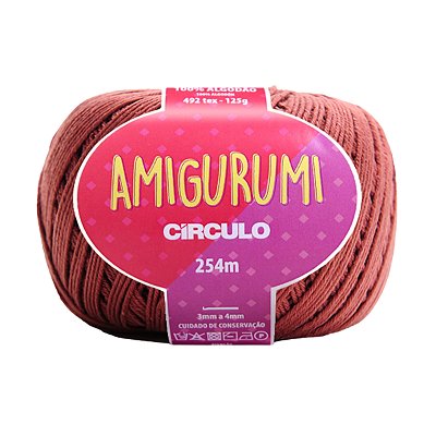 Fio Amigurumi Círculo 254m - Cacau - Un