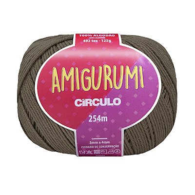 Fio Amigurumi Círculo 254m - Pedra Quente - Un