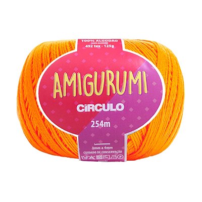 Fio Amigurumi Círculo 254m - Laranja - Un