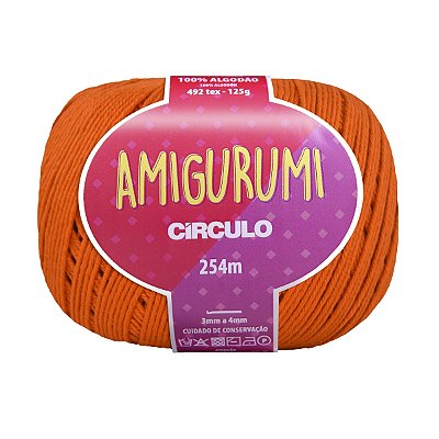 Fio Amigurumi Círculo 254m - Tangerina - Un