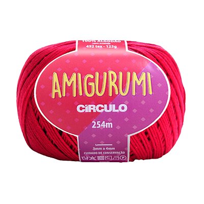 Fio Amigurumi Círculo 254m - Rubi - Un
