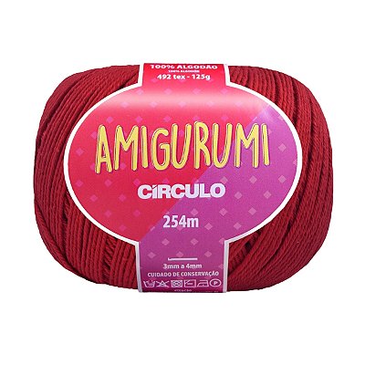 Fio Amigurumi Círculo 254m - Vermelho Círculo - Un