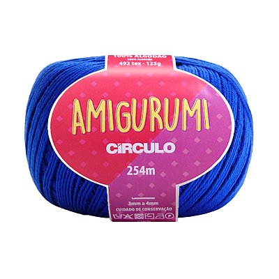 Fio Amigurumi Círculo 254m - Azul Bic - Un