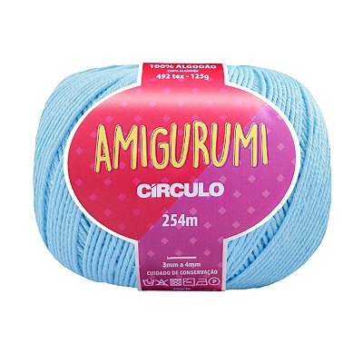 Fio Amigurumi Círculo 254m - Azul Candy - Un