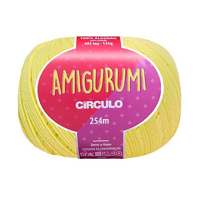 Fio Amigurumi Círculo 254m - Amarelo Candy - Un
