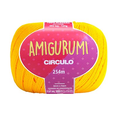 Fio Amigurumi Círculo 254m - Canário - Un