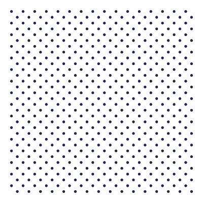 Viés de Algodão Largo Destaque Peripan Estamp. 35mmx20m - C9219 Poá Marinho Fundo Branco