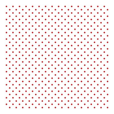 Viés de Algodão Largo Destaque Peripan Estamp. 35mmx20m - C9217 Poá Vermelho Fundo Branco