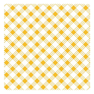 Viés de Algodão Largo Destaque Peripan Estamp. 35mmx20m - C9209 Xadrez Amarelo