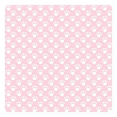 Viés de Algodão Largo Tijuca Peripan Estampado 35mmx20m - C9827 Patinhas Rosa