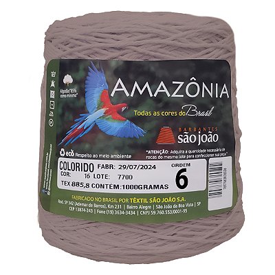 Barbante Amazônia Fio 6 1kg - São João - Caqui - Un