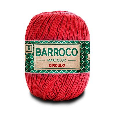 Barbante Barroco Maxcolor 6 400g - Vermelho Círculo - Un
