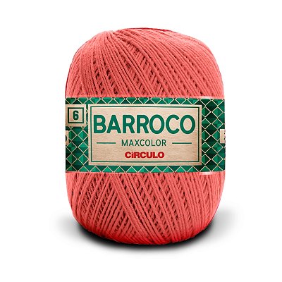Barbante Barroco Maxcolor 6 400g - Coral Vivo - Un