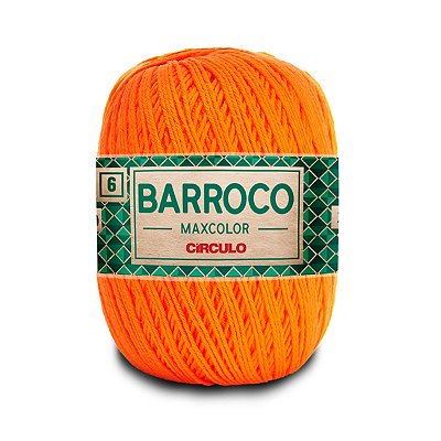 Barbante Barroco Maxcolor 6 400g - Laranja - Un