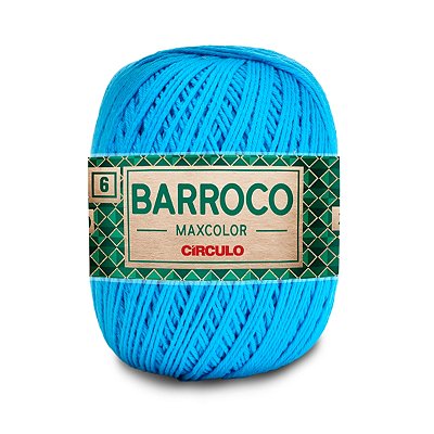Barbante Barroco Maxcolor 6 400g - Turquesa - Un