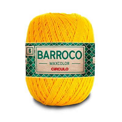 Barbante Barroco Maxcolor 6 400g - Canário - Un