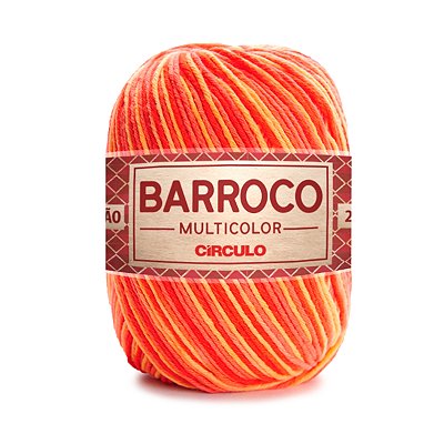 Barbante Barroco MultiColor 6 200g - Pitanga - Un