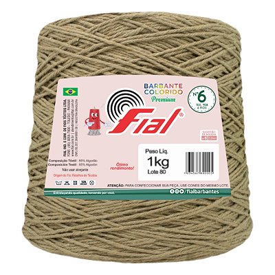 Barbante Colorido Premium Fio 6 1Kg Fial - Chocolate - Un