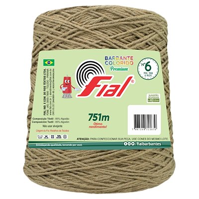 Barbante Colorido Premium Fio 6 700g Fial - Chocolate - Un