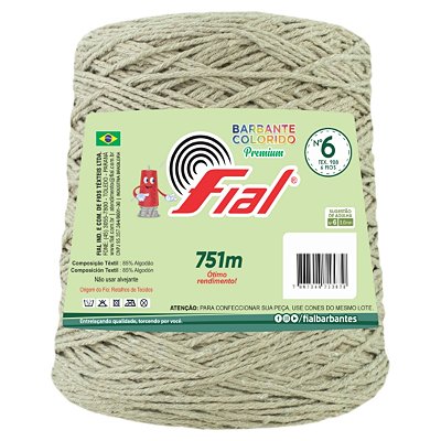 Barbante Colorido Premium Fio 6 700g Fial - Caramelo - Un