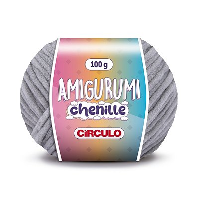 Fio Amigurumi Chenille Círculo 110m - Cromado  - Un