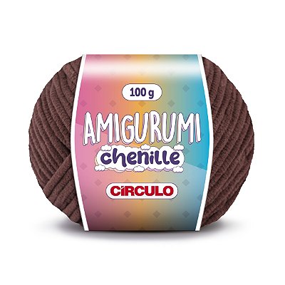 Fio Amigurumi Chenille Círculo 110m - Brigadeiro  - Un