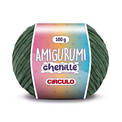 Fio Amigurumi Chenille Círculo 110m - Natureza  - Un