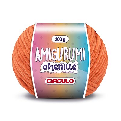 Fio Amigurumi Chenille Círculo 110m - Tijolo  - Un