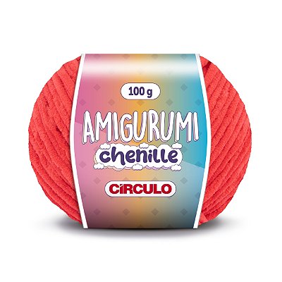 Fio Amigurumi Chenille Círculo 110m - Paixão - Un