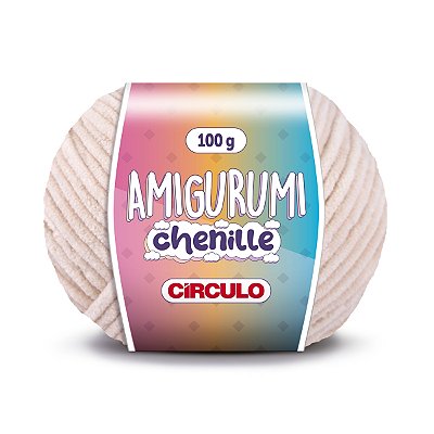 Fio Amigurumi Chenille Círculo 110m - Macadâmia - Un