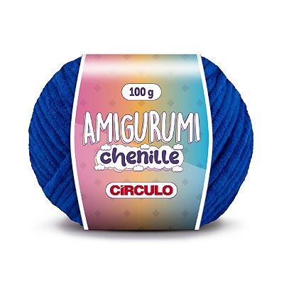 Fio Amigurumi Chenille Círculo 110m - Marinheiro - Un