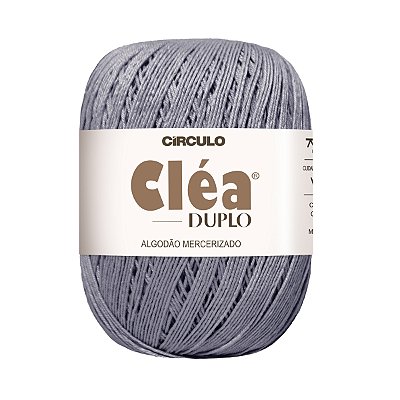 Fio Cléa Duplo Algodão Mercerizado 150g - Alumínio - Un