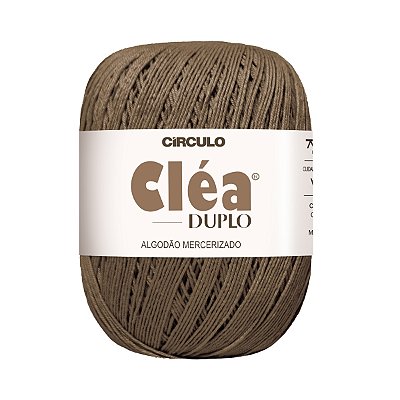 Fio Cléa Duplo Algodão Mercerizado 150g - Terra Molhada - Un