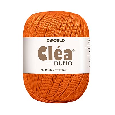 Fio Cléa Duplo Algodão Mercerizado 150g - Tangerina - Un