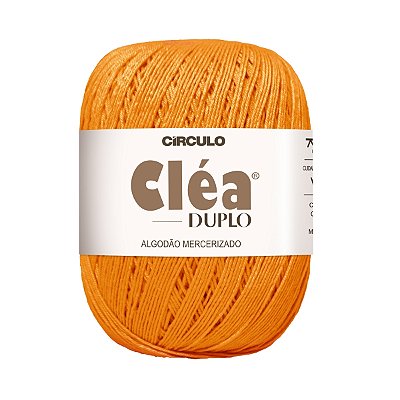 Fio Cléa Duplo Algodão Mercerizado 150g - Cenoura - Un