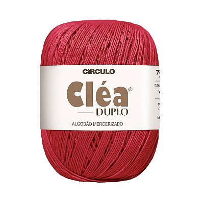 Fio Cléa Duplo Algodão Mercerizado 150g - Cereja - Un