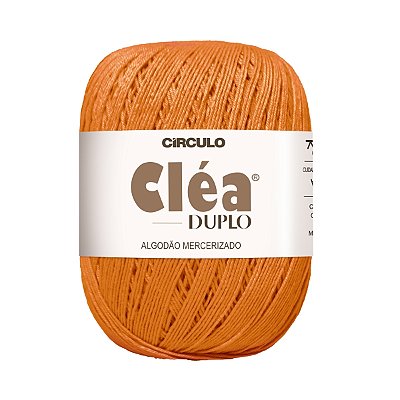 Fio Cléa Duplo Algodão Mercerizado 150g - Laranja - Un