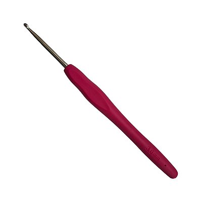 Agulha de Crochê com Cabo Emborrachado 3,0 mm  - Un