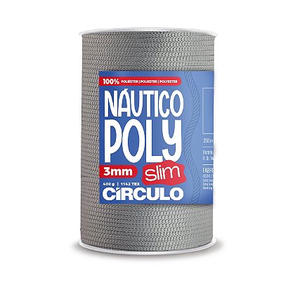 Fio Náutico Poly Slim 3mm 400g - Alumínio - Un