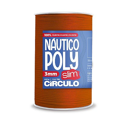 Fio Náutico Poly Slim 3mm 400g - Dark Cheddar - Un